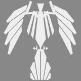 Abstract Bird - White