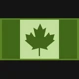 Canadian Flag in Military Drab