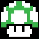 Mario Mushroom 8bit 1up