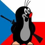 Krtek w/ flag of Czech Republic, original Krtek at /emblem-18118.html