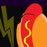 hotdog eats a batman