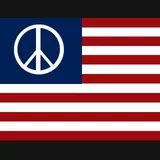 Peace, us flag