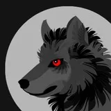 black wolf