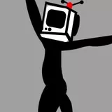 Banksy TV head