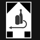 Logo: Einweg-Pfandflasche (German on-way-bottle, deposit-logo)