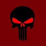 Black punisher red
