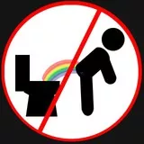 rainbow, poop