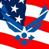 US Air Force Logo with Flag