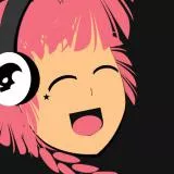 happy girl with headset 