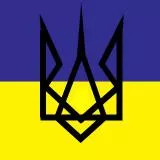 Flag Ukrainy s gerbom