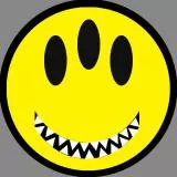 Tryokhglazyj smajlik s zubami