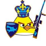 Angry Bird with gun