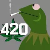kermit smoking green 420