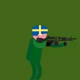 Swedish Light Machine Gunner