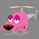 helicopter dog idiot