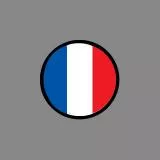 Round French Flag