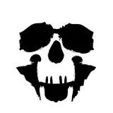 Skull Ink Blot 