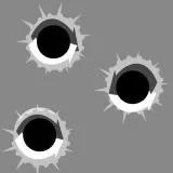 bullet holes