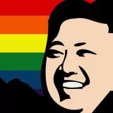 kim jong un gay flag