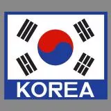 Republic Of Korea Nation Flag with letters