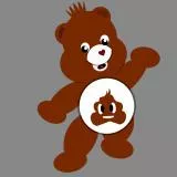 poo care bear ,emoji