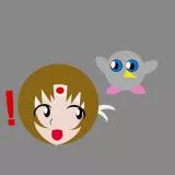 Yumiko training with bird!