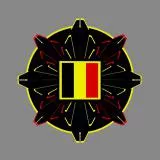 Belgium flag art